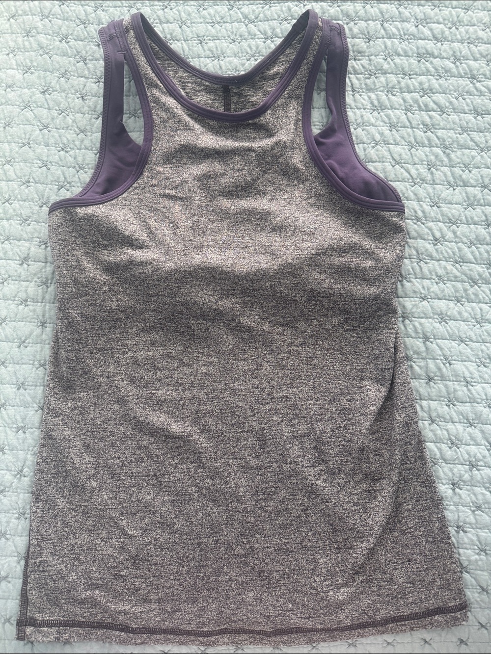 Lululemon Inspiration Tank Top - Heathered Black Grape / Going Grape (Size 6)